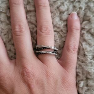 Sterling silver ring.